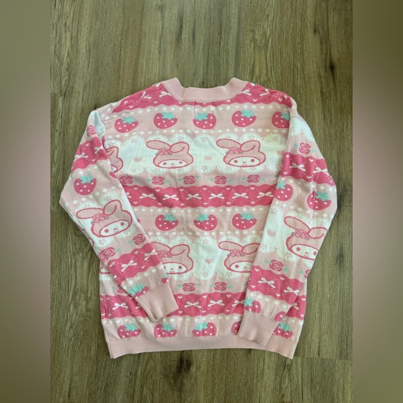 Sanrio My Melody Strawberry Patterned Cardigan - size M - Picture 6 of 6